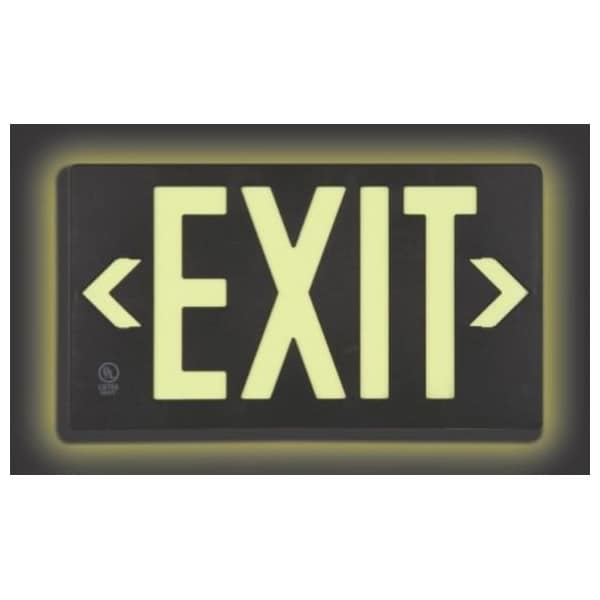 Accuform ULTRAGLOW SAFETY SIGN EXIT PLW419BK PLW419BK - main